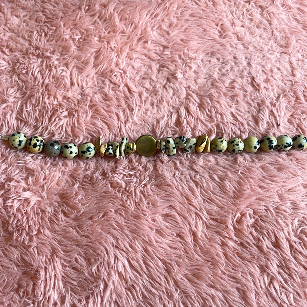 Cute Beaded bracelet with gold accents